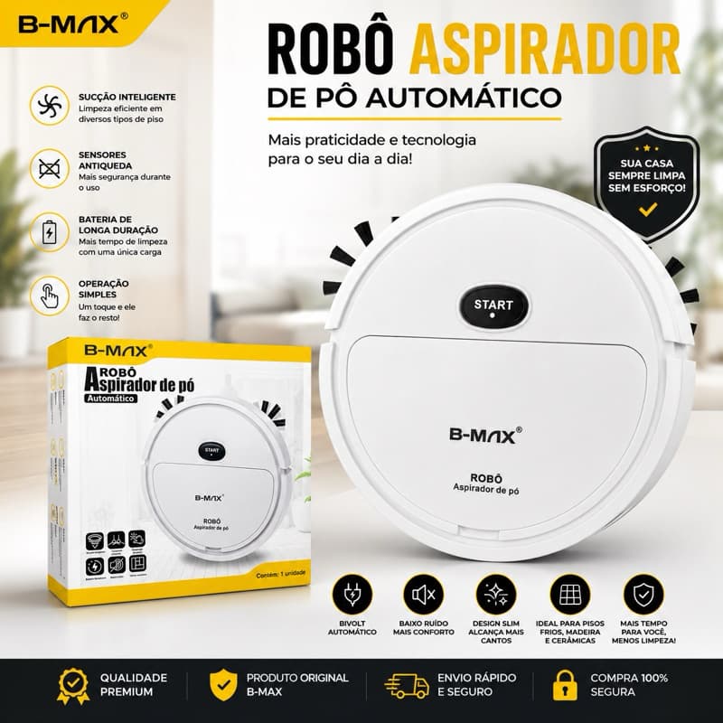 Robô aspirador de Pó excelente para seu lar