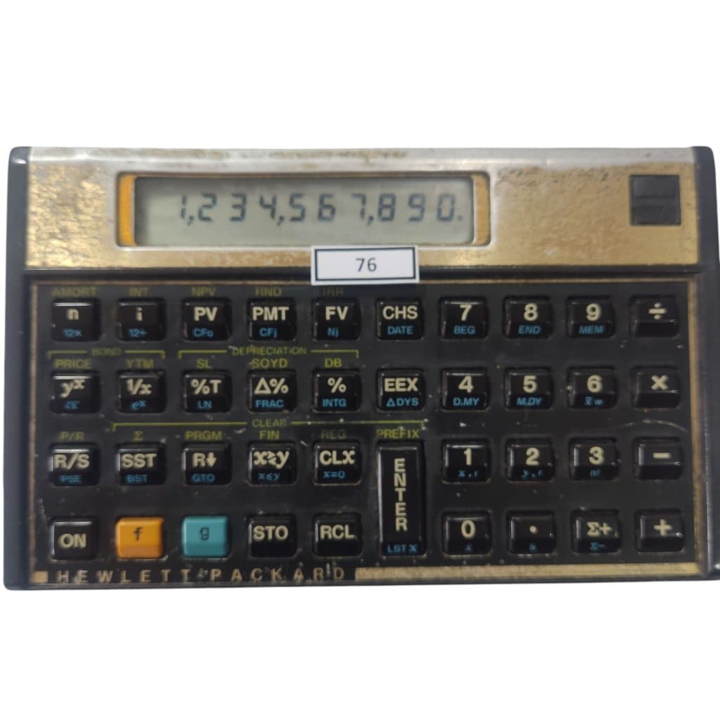 Calculadora Financeira Hp 12c Gold Original Envio Imediato Modelo 76 - USADO