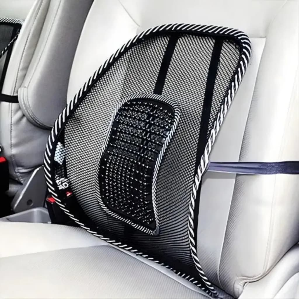 Suporte Encosto Lombar Ergonômico para Banco Automotivo e Cadeira Carro Postura Conforto Alívio Dores