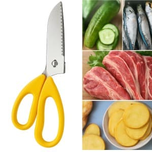 Tesoura de Cozinha Inox Multiuso Cortar Carne e Frango