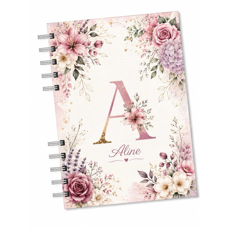 Caderno A5 Personalizado Nome
