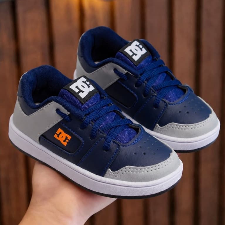 Tênis Infantil Menino Estilo Skate Confortável Dia a Dia