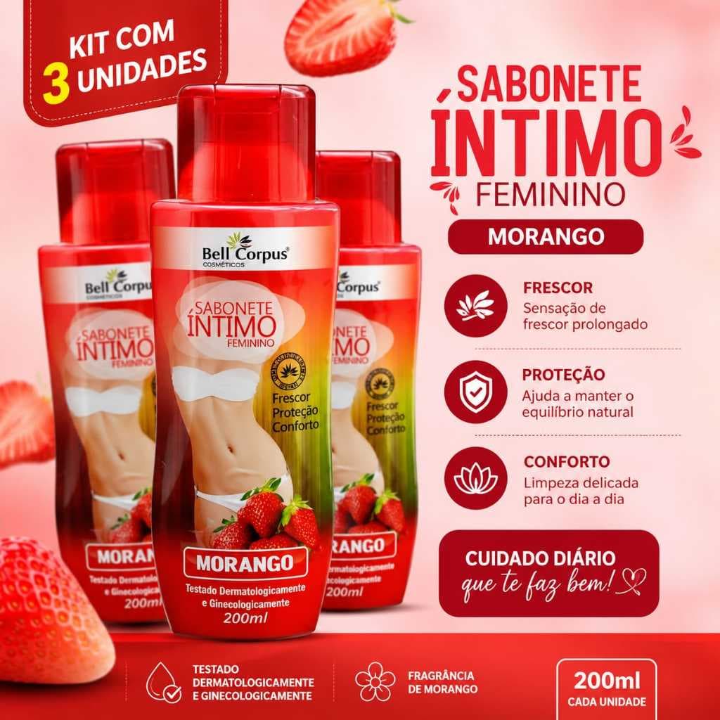 Sabonete intimo feminino bell corpus