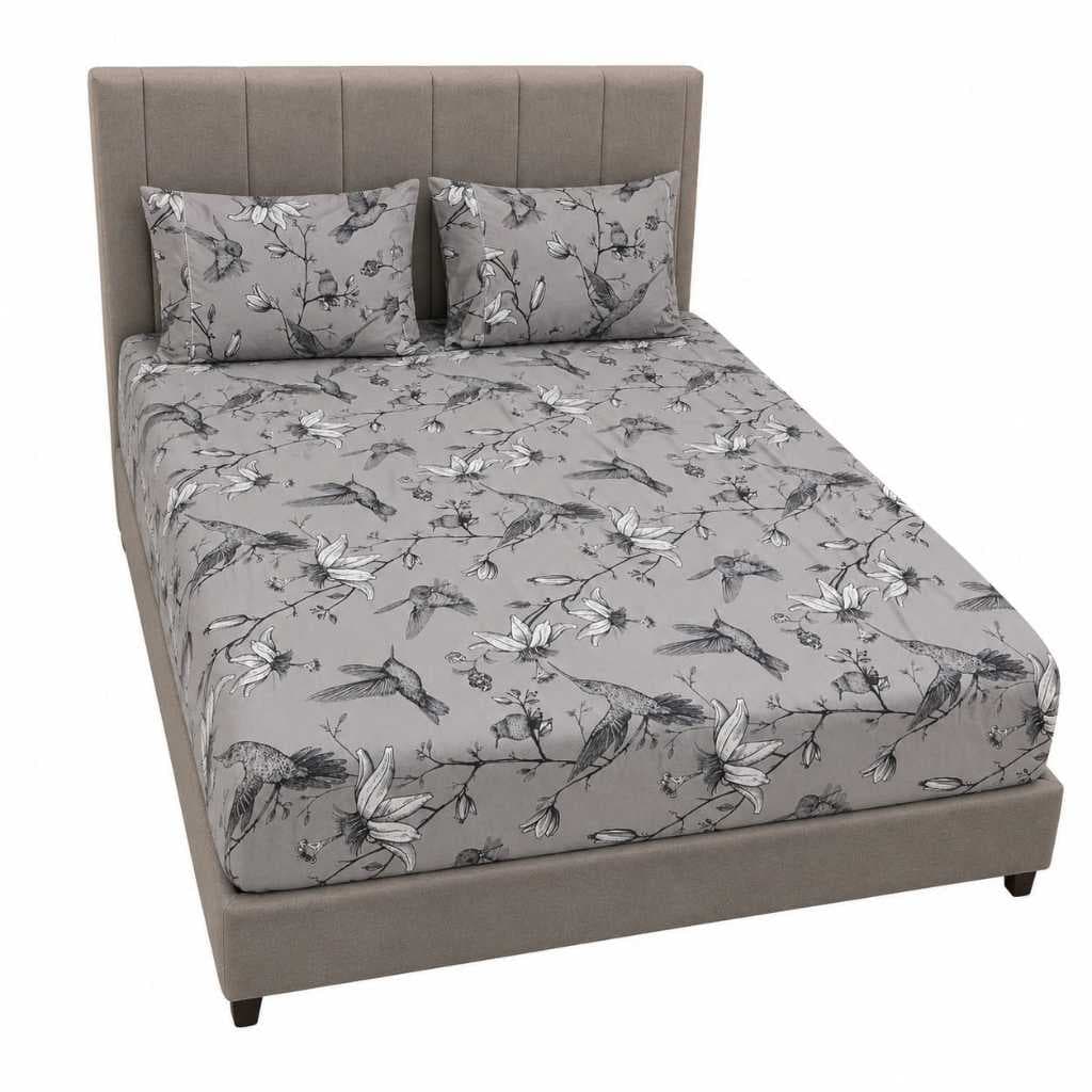 LENÇOL PARA CAMA KING 3 PEÇAS 400 FIOS (LENÇOL DE ELÁSTICO E 2 FRONHAS)