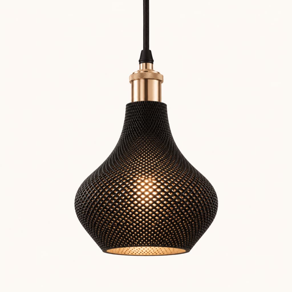 Luminária Pendente Moderna Modelo BAILARINA | Cupula decorativa | Lustre de Teto para Sala Quarto Cozinha Decoração E27