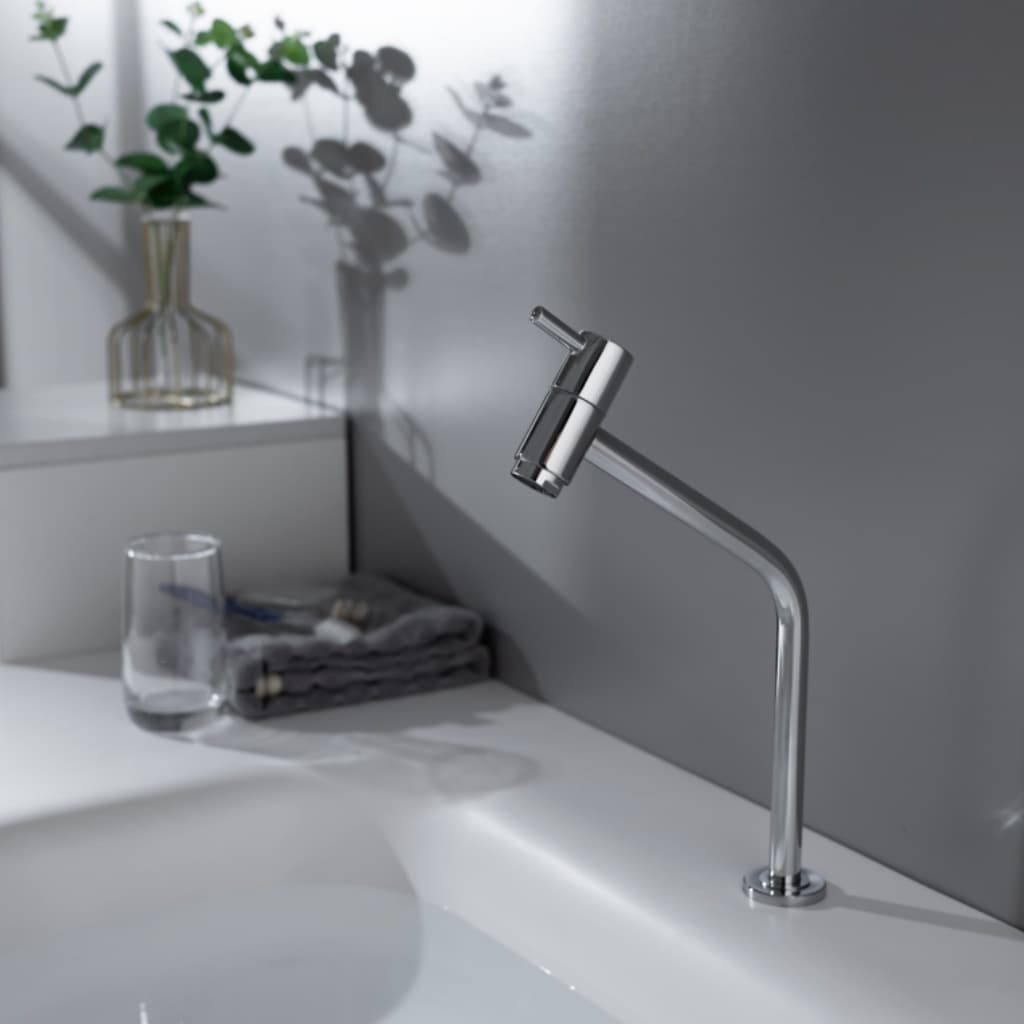 TORNEIRA PARA BANHEIRO TORNEIRA MONOCOMANDO PARA BANHEIRO  - BICA ALTA E DESIGN MODERNO 310MM INOX