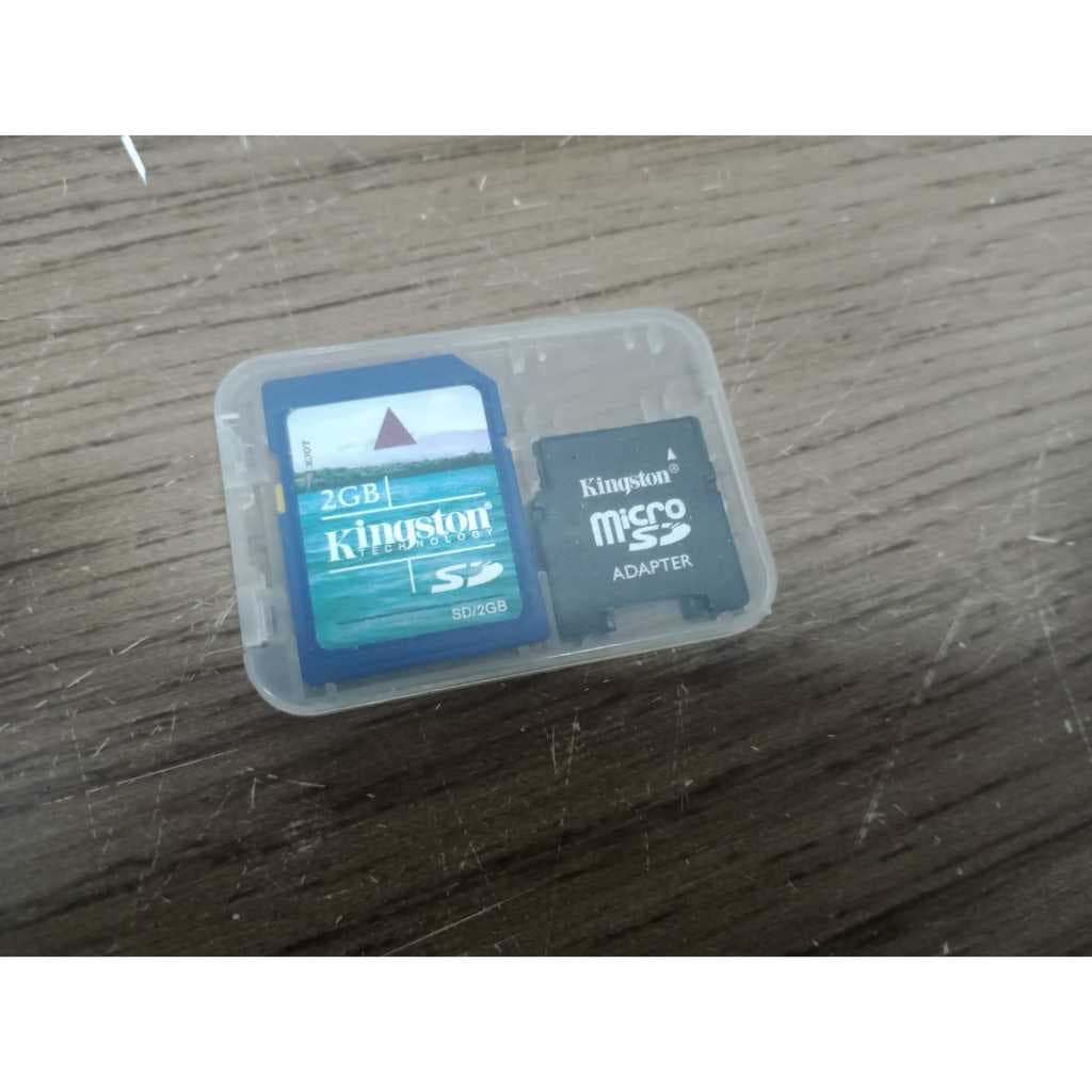 CARTÃO DE MEMORIA 2 GB KINGSTON + ADAPTADOR + ESTOJO - ORIGINAL