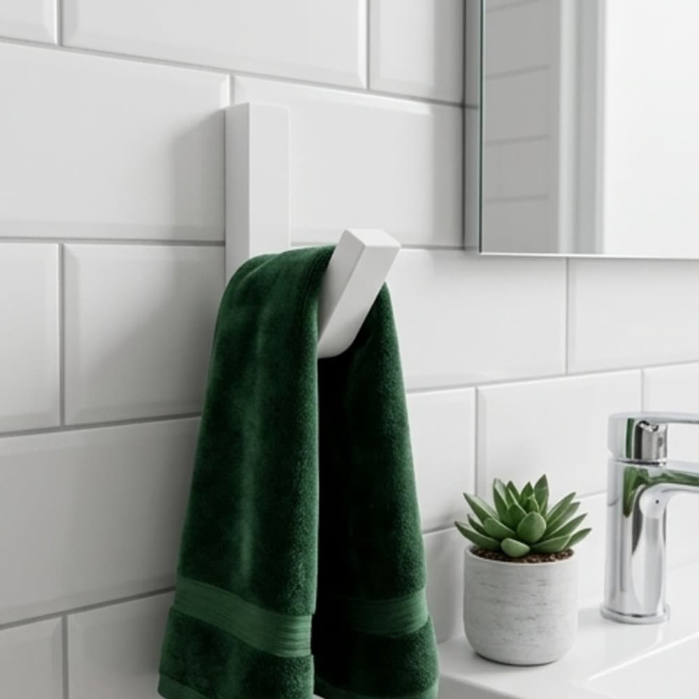 Suporte para Toalha de Rosto com Design Moderno e Prático Organizador Banheiro Toalhas