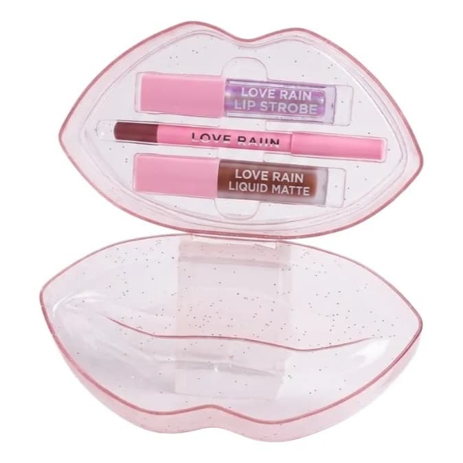 Kit 3 Em 1 Boca Perfeita Matte Contorno E Brilho Labial