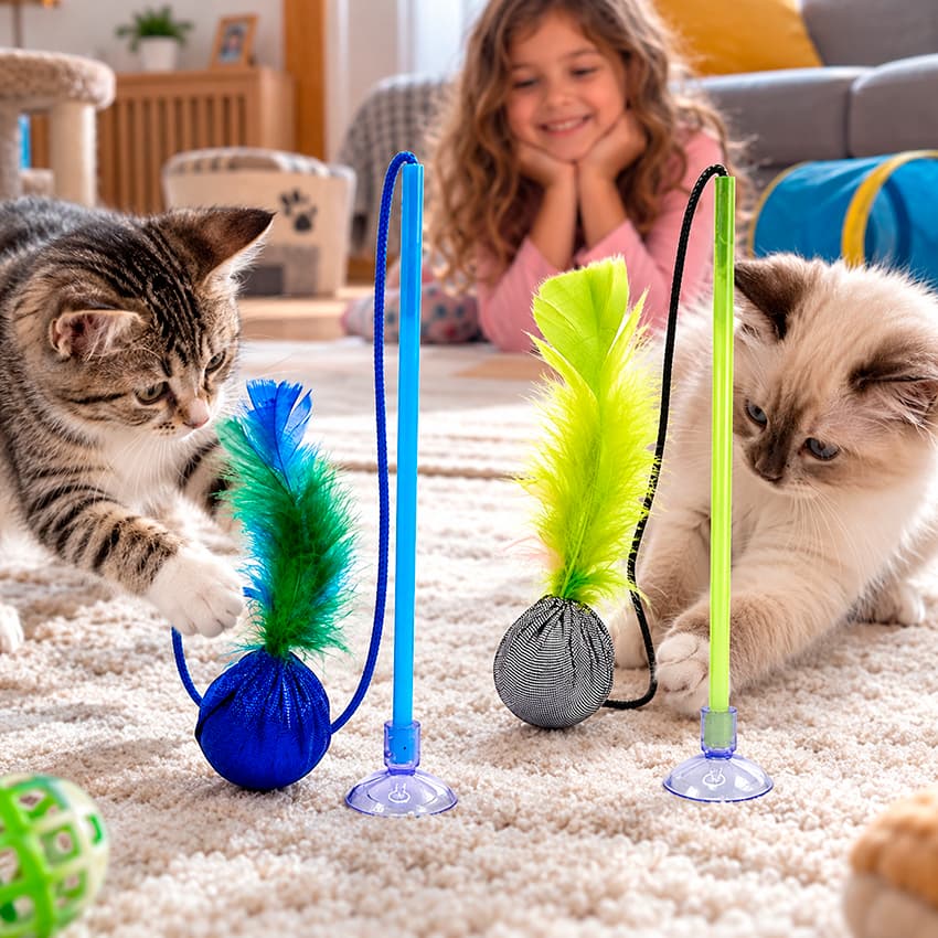 Brinquedo para Gatos Varinha c/ Ping Brilhante