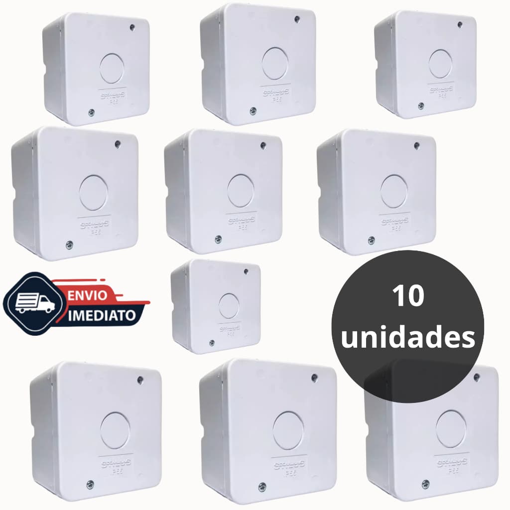 Caixa Plastica Organizadora para Camera Cftv Com Parafuso e Vedação Stilus