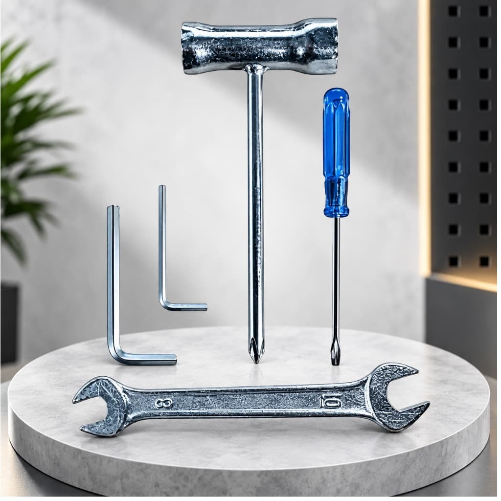 Kit de Ferramentas para Roçadeira Chave Martelo Chaves Allen e Chave de Fenda para Manutenção e Ajustes Oferta!!