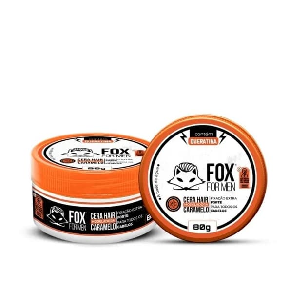 Creme Modelador Fox For Men Caramelo 80g com Fixação Leve e Natural