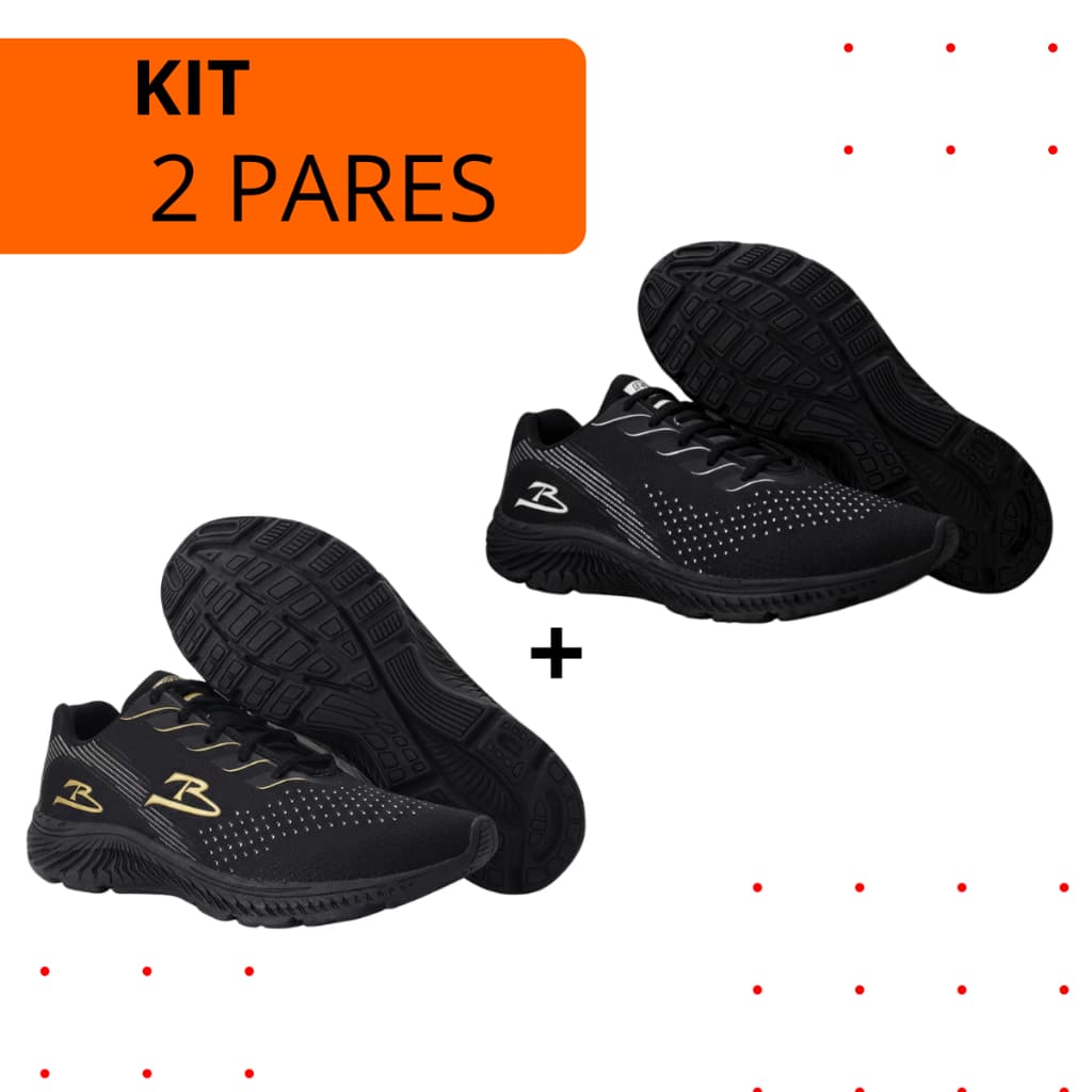 Kit Tênis Masculino Tamanho Especial 42 AO 47 Esportivo Casual Confortável
