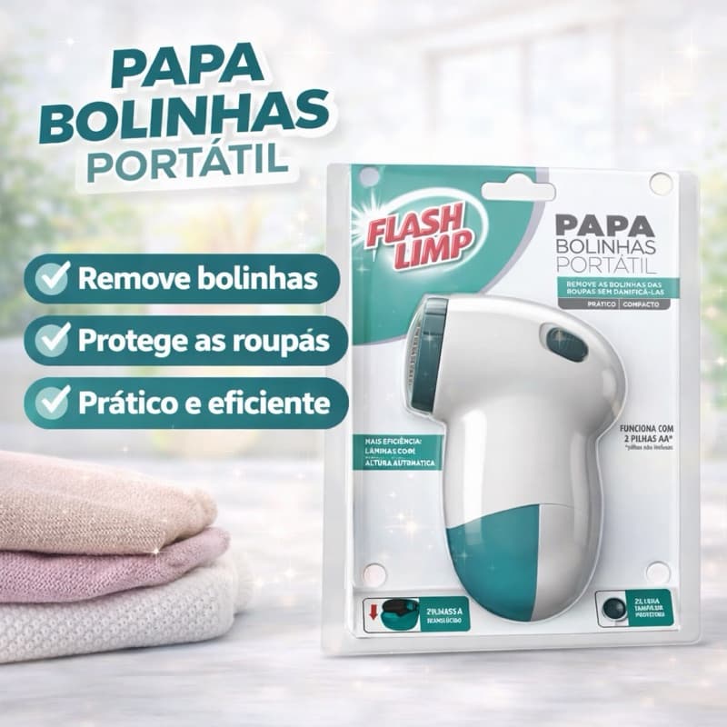Papa Bolinhas Eletrico Tira Pelos de Roupas Removedor Aparador Sem Fio Recarregável Flash Limp