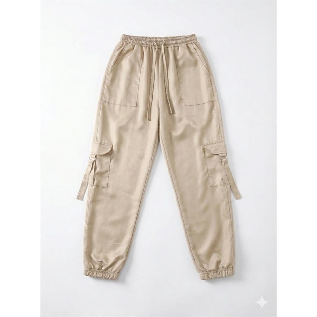 Calça Cargo Infantil Menina Estilo Jogger Blogueirinha 6 A 12 Anos - KIT COM 2