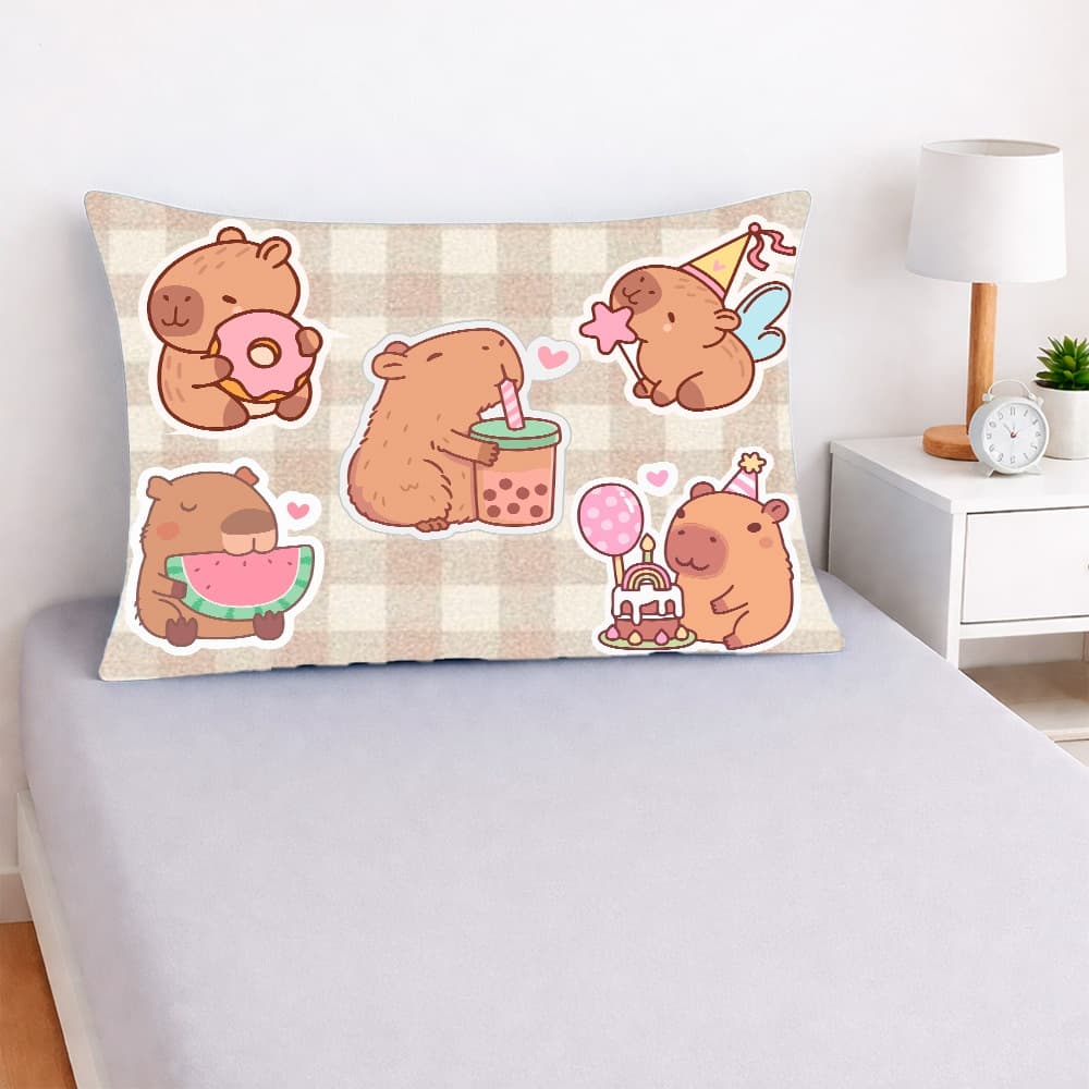 Fronha Personagem Premium 50x70 – Estampa HD Alta Qualidade | Stitch |Corinthians | Hello Kitty | Capivara | princesas