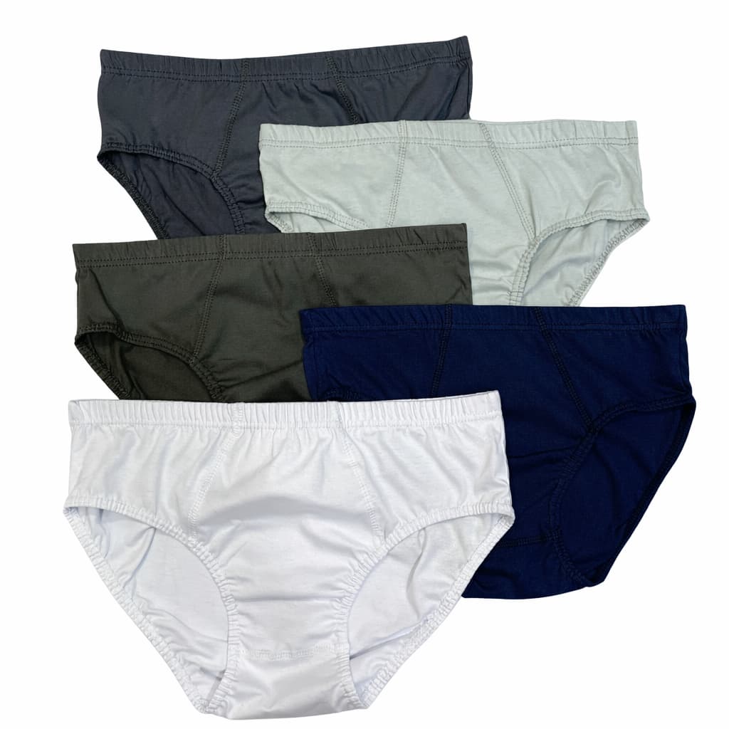 KIT C/5 OU 10 CUECAS SLIP 100% ALGODÃO CORES VARIADAS.