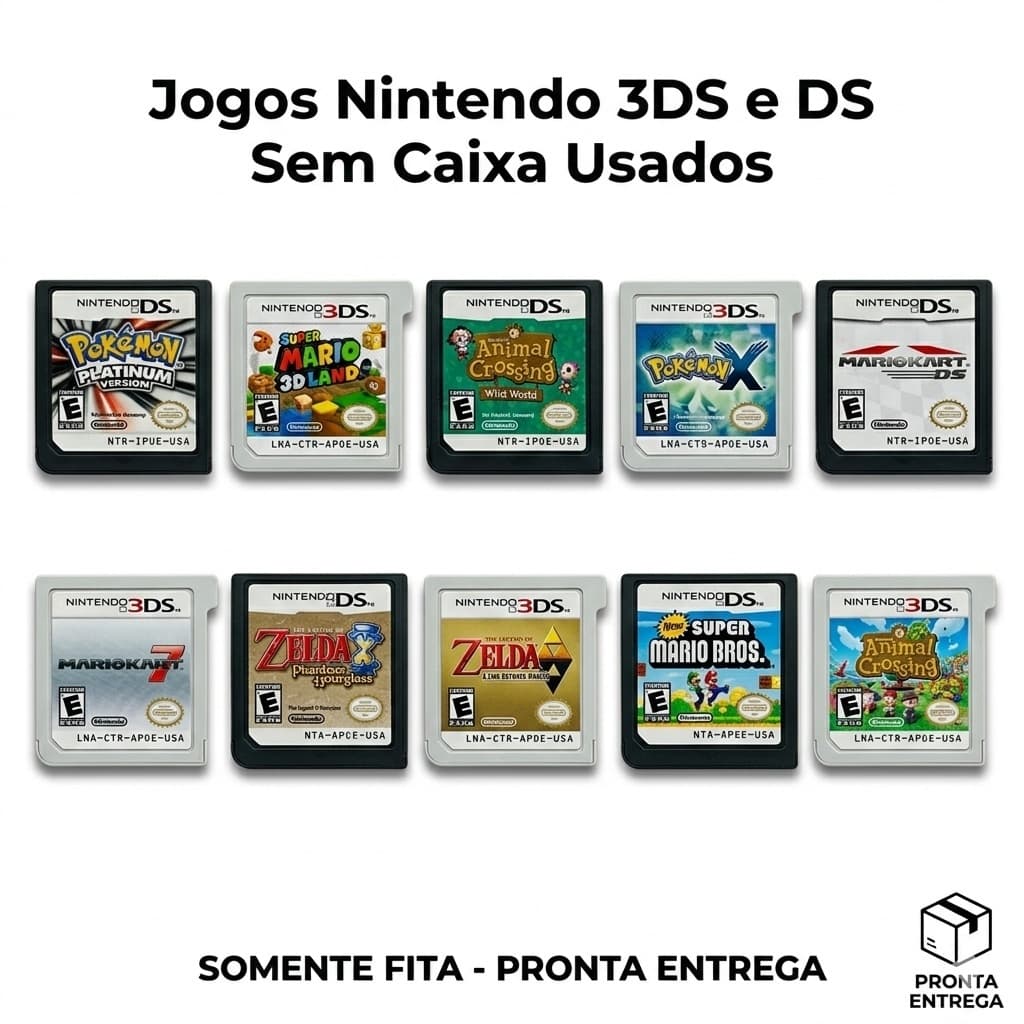 Jogos Nintendo 3DS E  DS Sem Caixa Usados