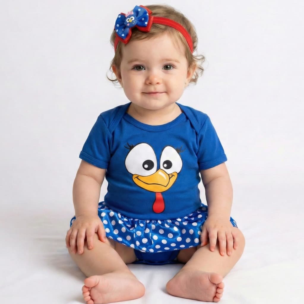 Body Bebê Menina Conjunto RN Galinha Pintadinha Recém Nascido Roupa de bebê Enxoval Envio Rápido