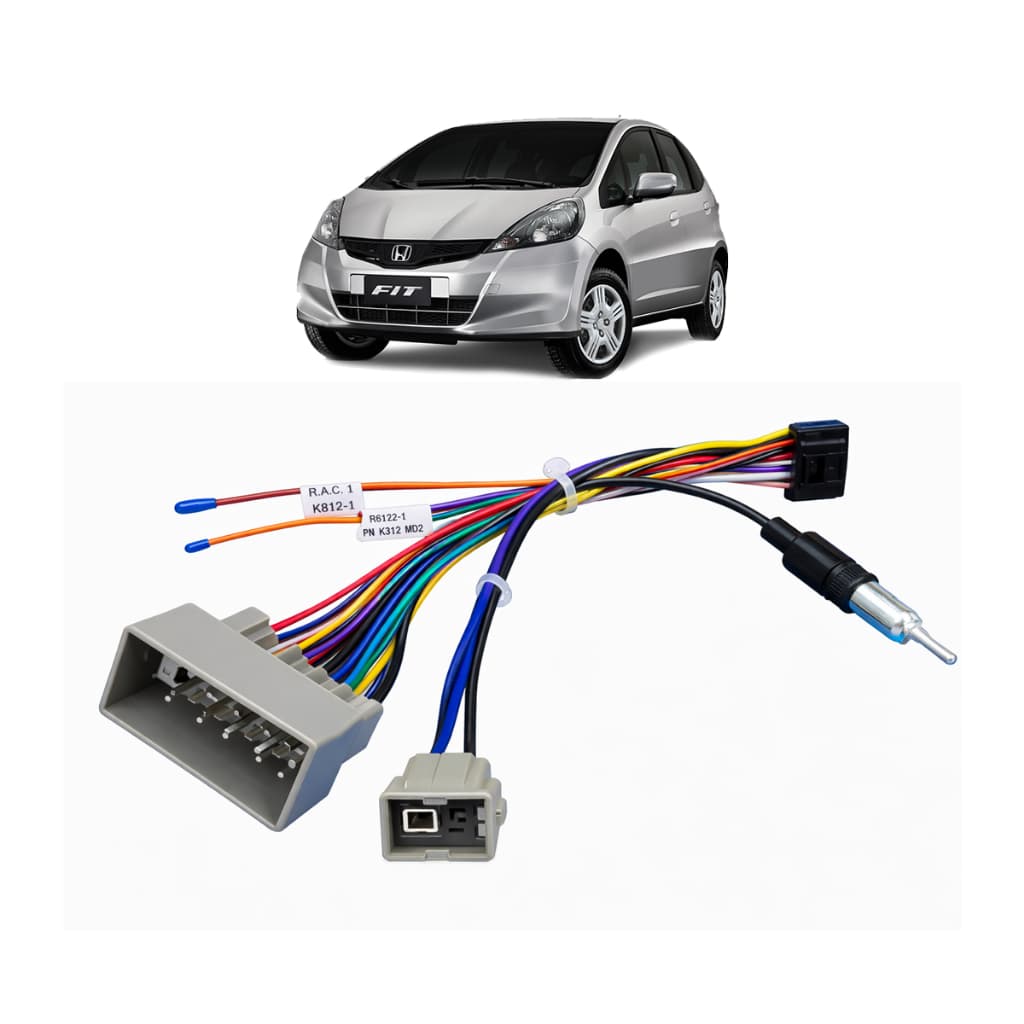 Chicote Para Multimidia Android Honda Fit 2008-2014