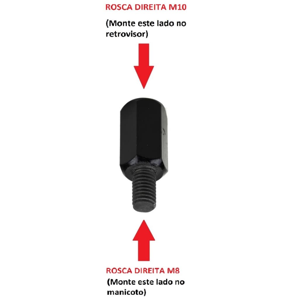 Adaptador Retrovisor Honda Lead 110 P/rosca Honda 10mm