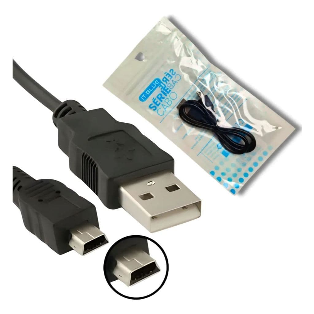 Cabo Carregador Mini Usb Rápido Caixa Caixinha De Som Barato Preto