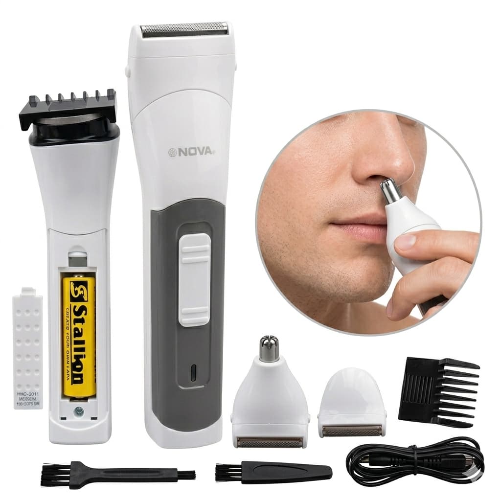 Máquina NHC-2011 3 em 1 Corta Cabelo, Barba e Pelo do Nariz  – Original Lacrada e Com Envio Imediato
