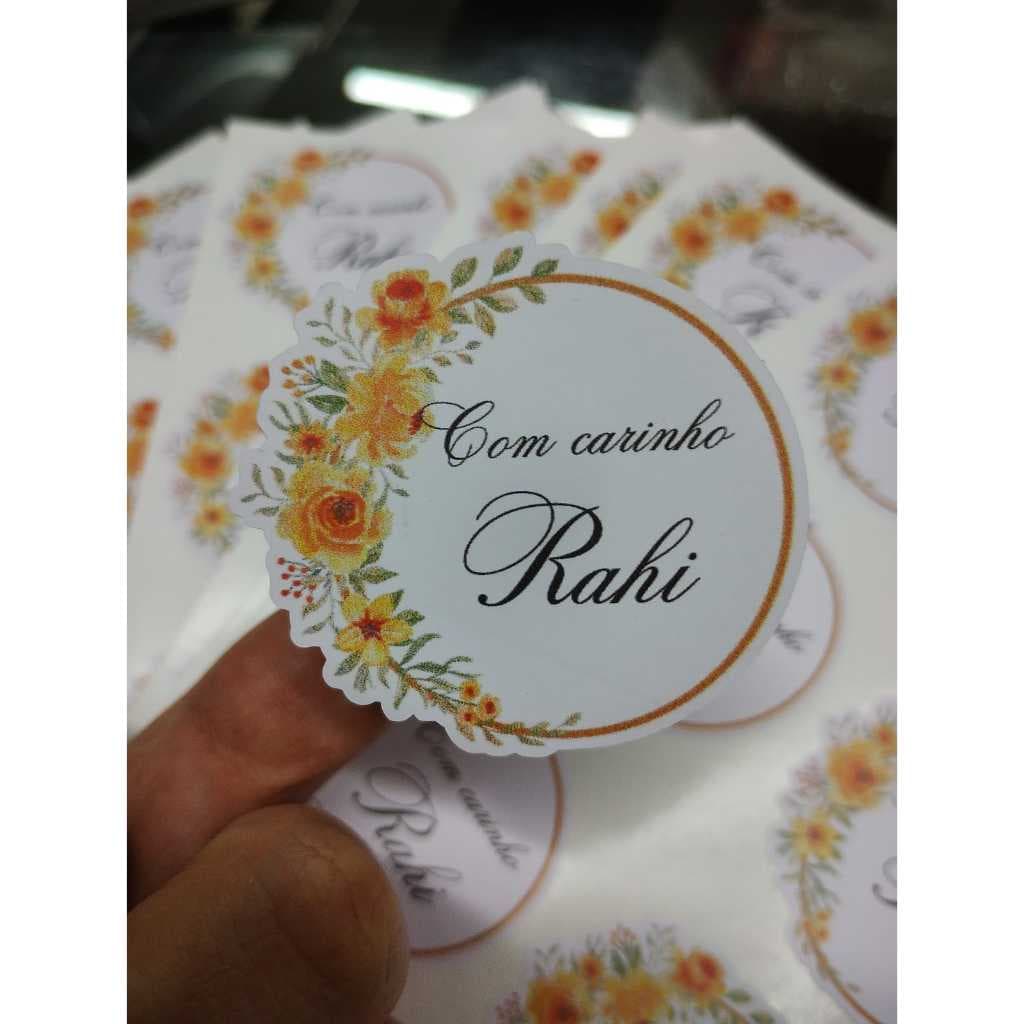 Adesivos Personalizados em Vinil à Prova d’Água – Corte Especial (3, 5 e 6 cm)