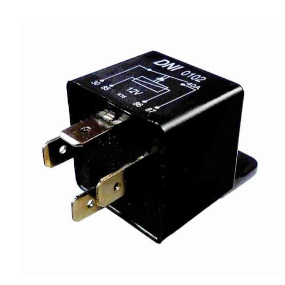 Rele elétrico automotivo   40 amp DNI 12v 4 terminais DNI 0102