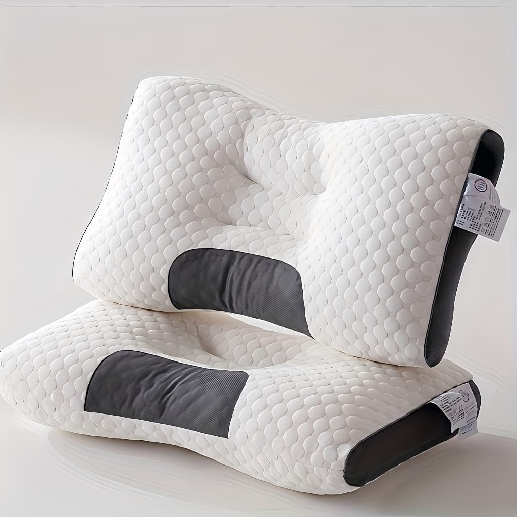 Travesseiro Ortopédico Cervical Respirável - Conforto e Suporte com Toque Macio e Lavável na Máquina