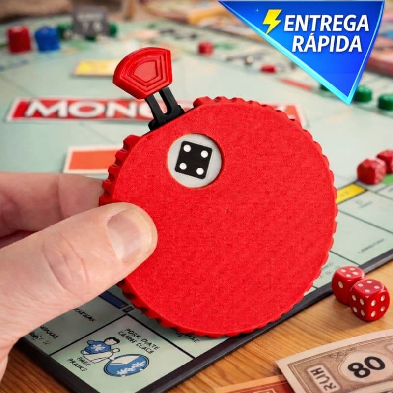 Dado Mecânico Giratório 3D – Dado Interativo Estilo Relógio de Bolso para Jogos