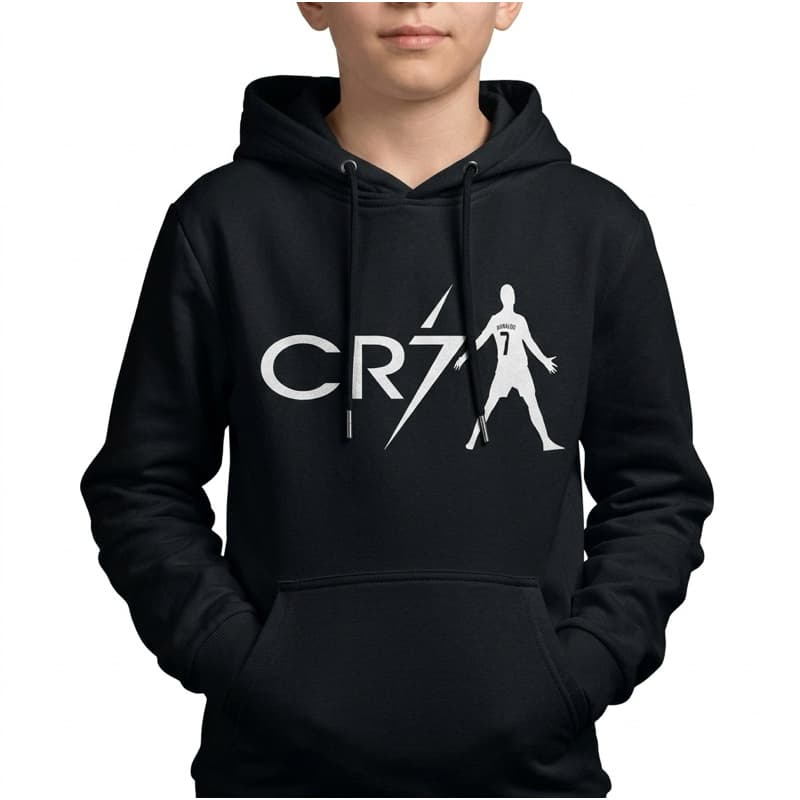 Moletom Infantil Kids Masculino Com Capuz Canguru Meninos Liso Preto Casaco Frio Promoção