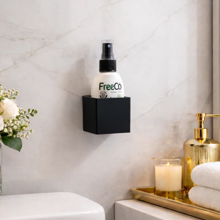 Suporte de Parede para FreeCô Coala – Porta Spray Bloqueador de Odor para Banheiro | Organizador Discreto