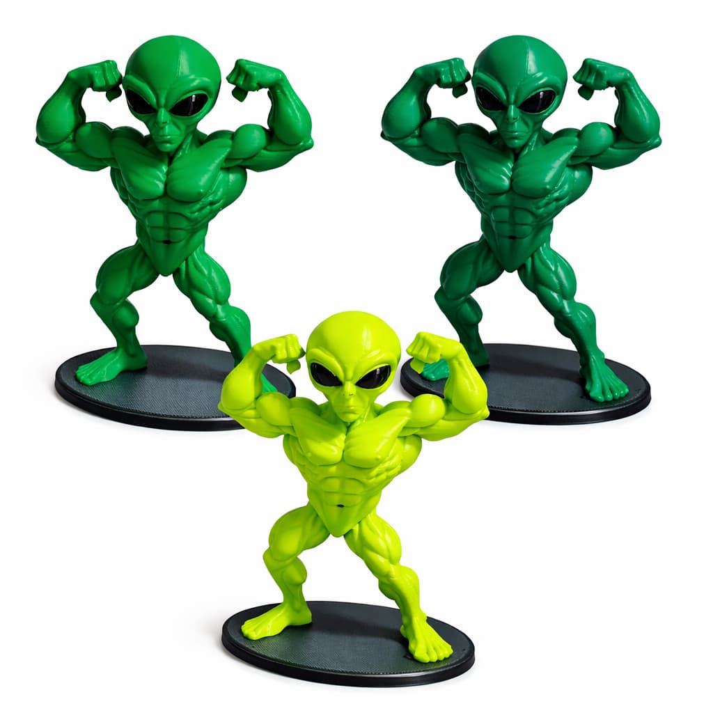 kit 1x/2x Alien Extraterrestre Et Maromba bodybuilder  Alien Fitness forte Academia Decoração 3D fit