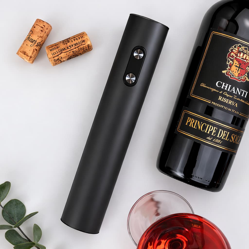 Abridor de Vinho Elétrico a Pilha AA