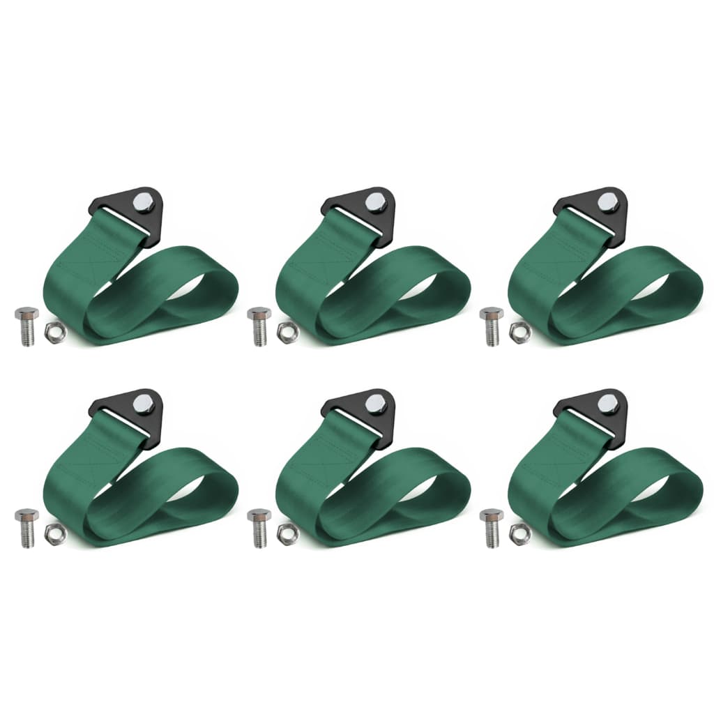 Kit 2 Cinta Reboque Acessórios Tow Strap Tunning Fita Reboque Para-choque Hook Racing Engate