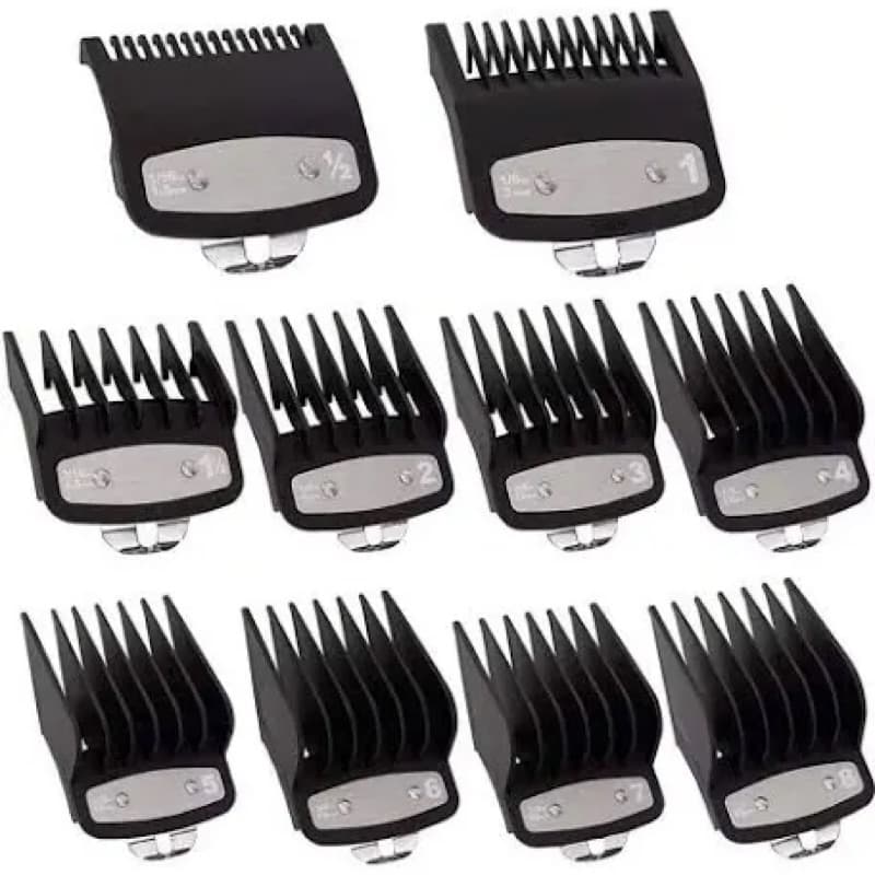 KIT 8 PENTES COM TRAVA DE METAL COMPATÍVEL WHAL,WMARK ,KEMEI no