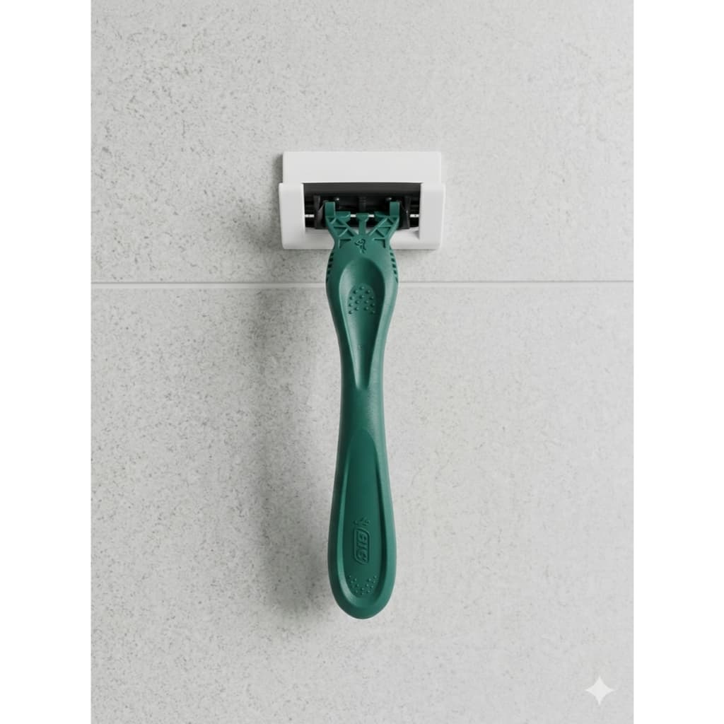 Suporte Parede Banheiro Lamina Barbeador Gillette Universal 2 UNIDADES