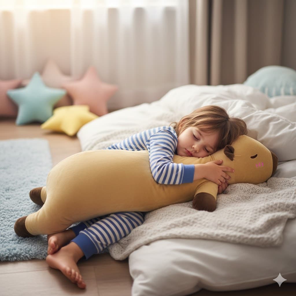 Capivara de Pelúcia Gigante 90cm Xuxão Capivara Almofada Travesseiro de Abraço Pelúcia Fofa