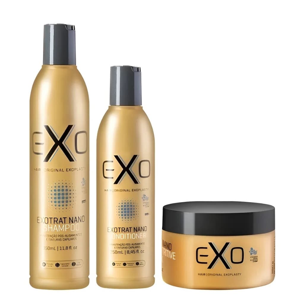 Kit Nutrição Exotrat Sha+Cond+Mas 3x1 Exo Hair.NF