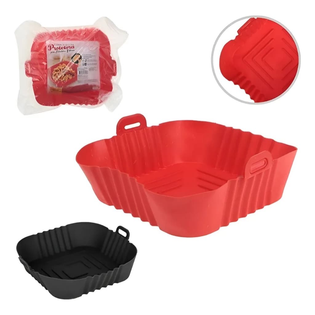 Forma De Silicone Quadrada para AirFryer