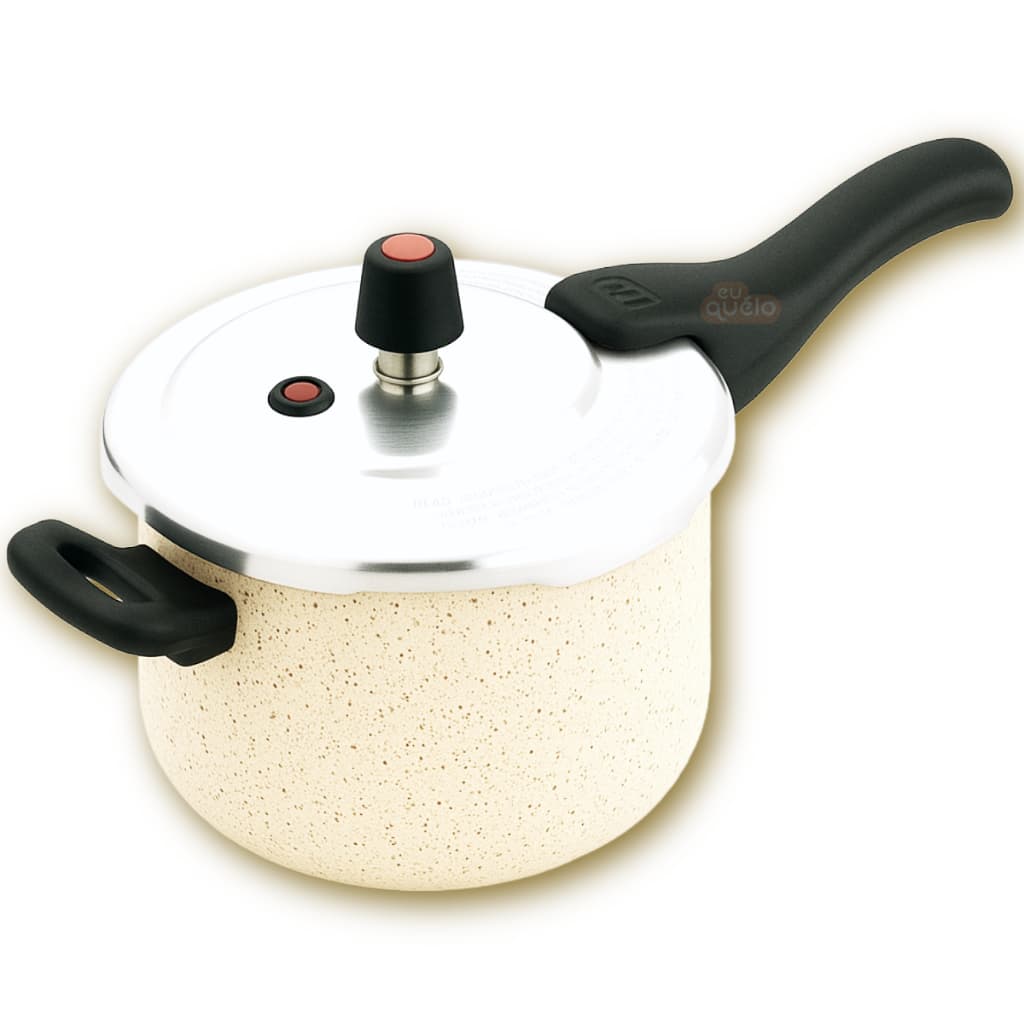 Panela de Pressão Antiaderente Teflon 4,5L Fechamento Externo Resistente c/ Selo Inmetro