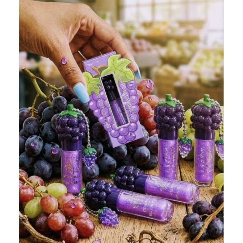 Lip Gloss Sabor Uva - Billion Beauty