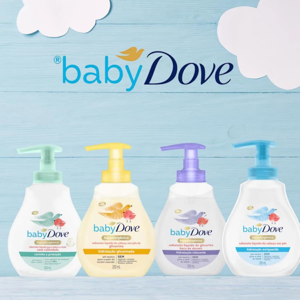 Sabonete Líquido Dove Baby - Diversas Opções e Tamanhos