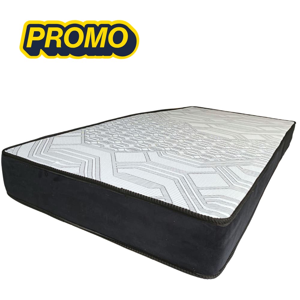 Colchão Solteiro Espuma D33 88x188x17cm Cor Cinza Tecido Respirável Premium Ortopédico Melhor Custo.