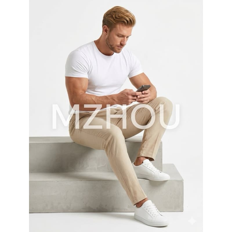 Calça Masculina jeans alfaiataria Malha Elastano premium