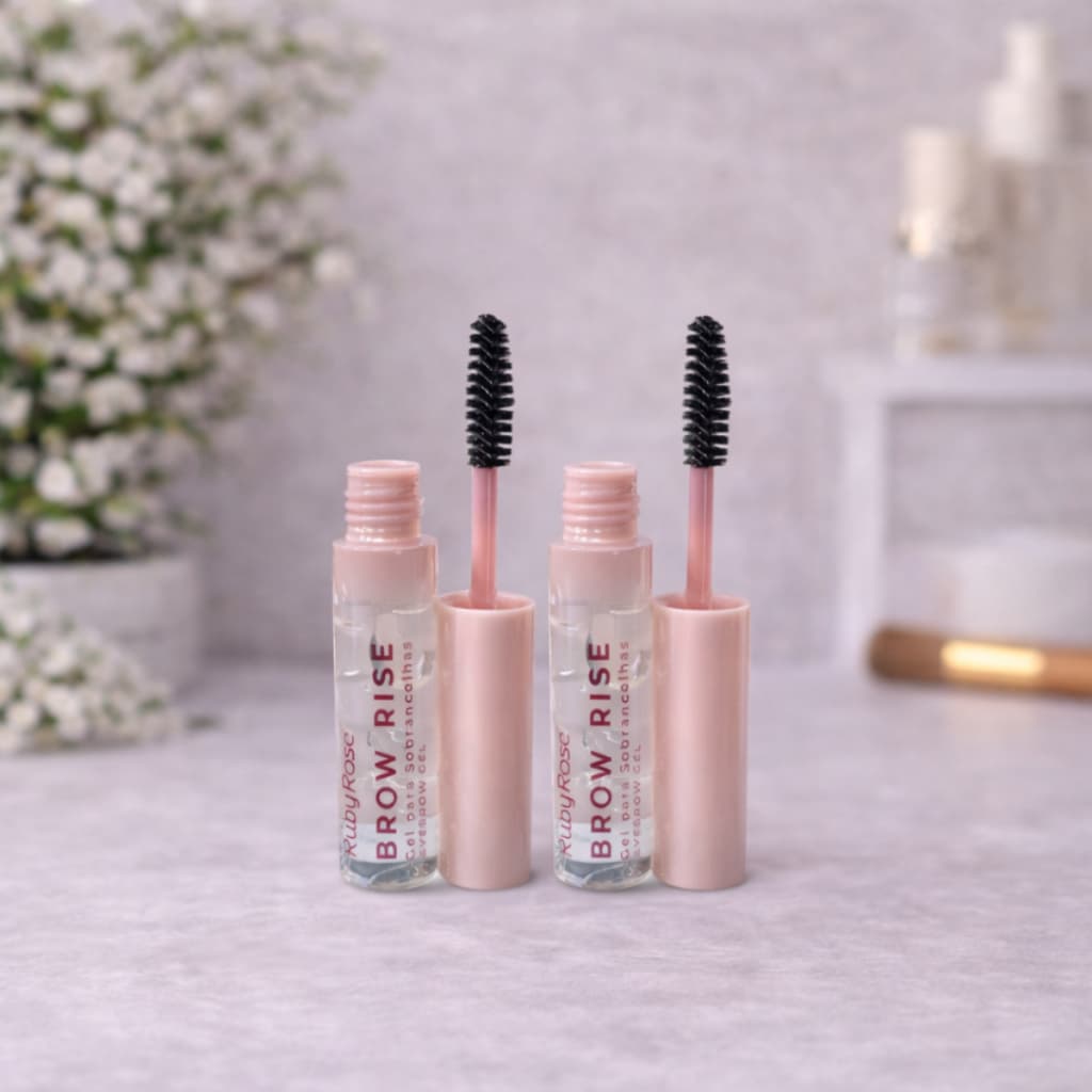 Brow Rise Gel Para Sobrancelhas Máscara Incolor Ruby Rose Linha Rosa HB-E2503
