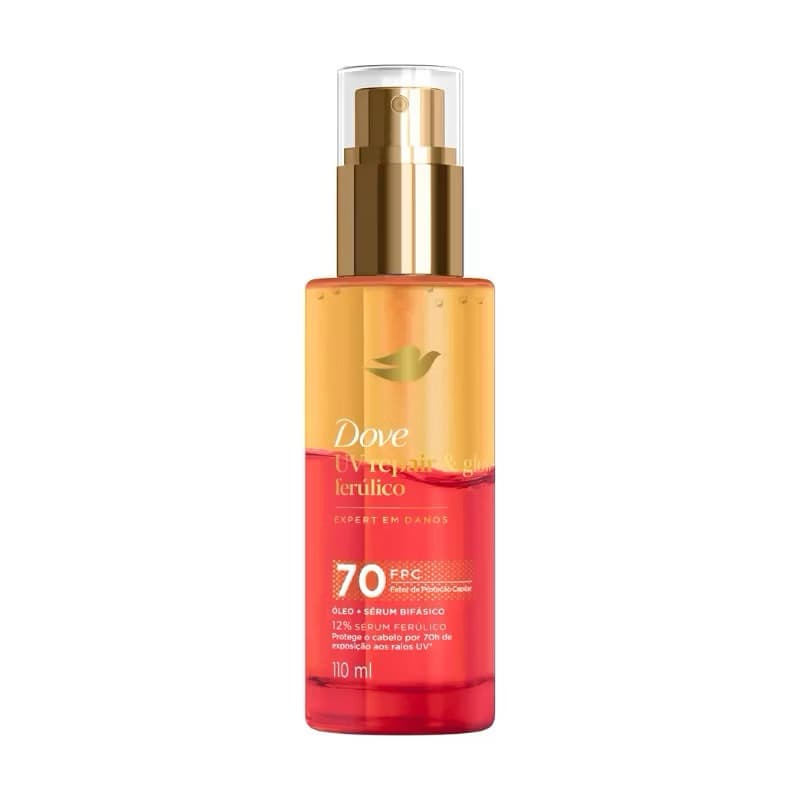 Dove Óleo e Sérum Bifásico UV Repair & Glow + Ferúlico 110ml