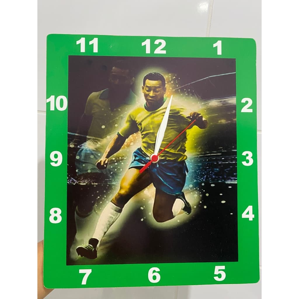 Relógio de Parede Copa, Pelé, Bebidas, intantil: Sonic, Naruto, F1 - Decorativo Temático